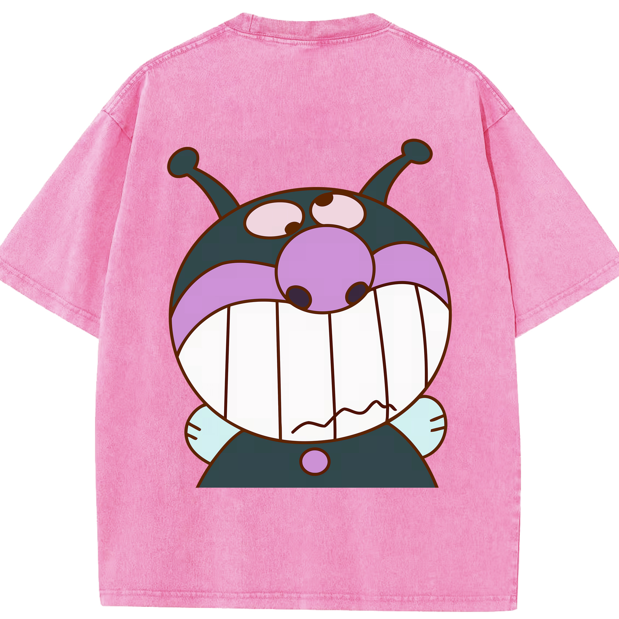 （画像用） アンパンマン Anpanman 綿100% ヴィンテージ風 半袖Tシャツ（背面プリント）